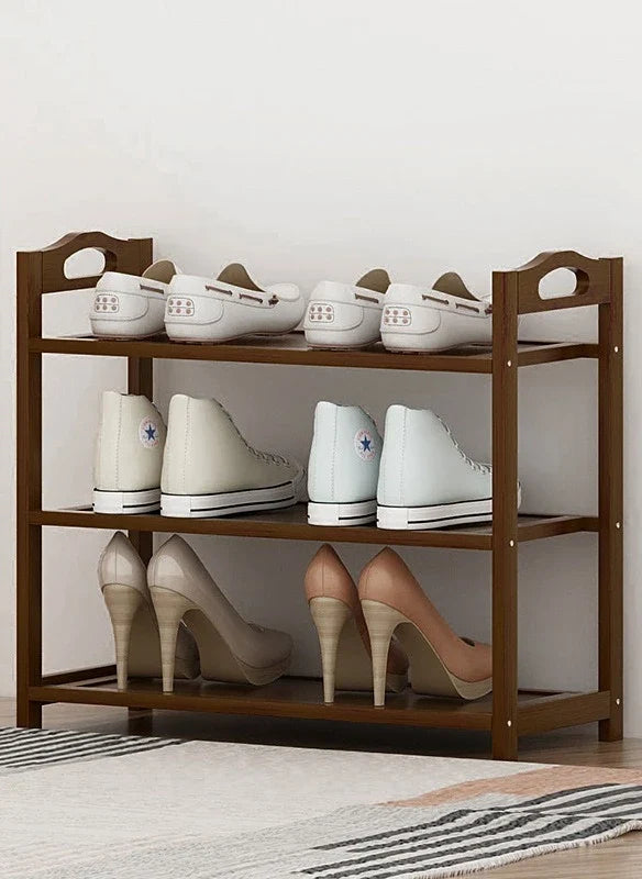 Étagère à chaussures en bambou
