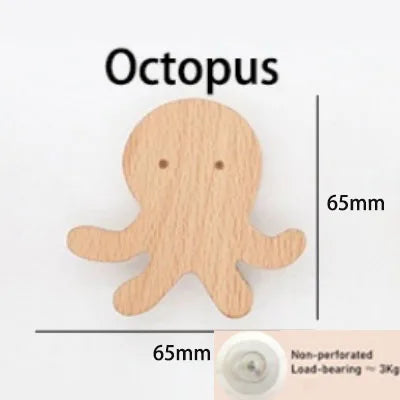 Crochets muraux en bois animaux – Chambre d'enfant – photo 2