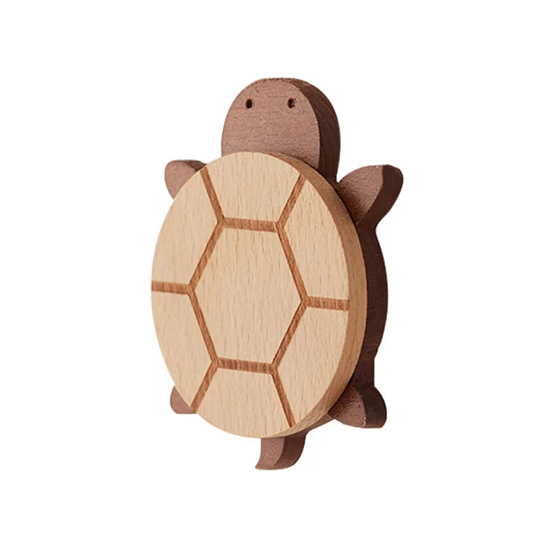 Crochets muraux en bois en forme d'animaux et de formes – 25 modèles