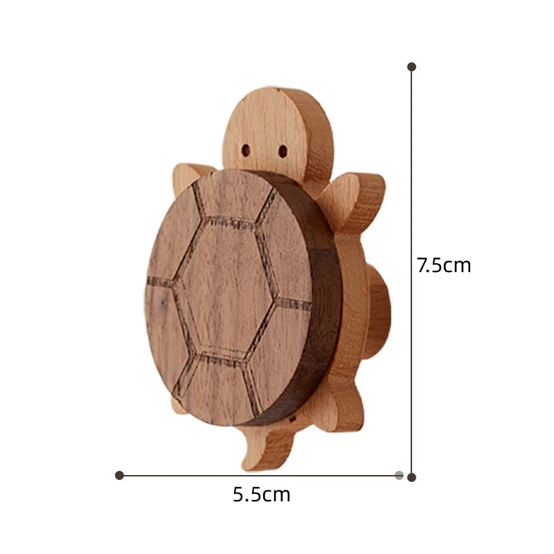 Crochets muraux en bois en forme d'animaux et de formes – 25 modèles