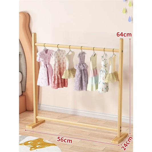 Portant en bois massif pour vêtements de chien et chat, 56 x 24 x 64 cm