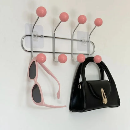 Porte-manteau mural 4, 5 ou 6 crochets – Rose / 4 crochets