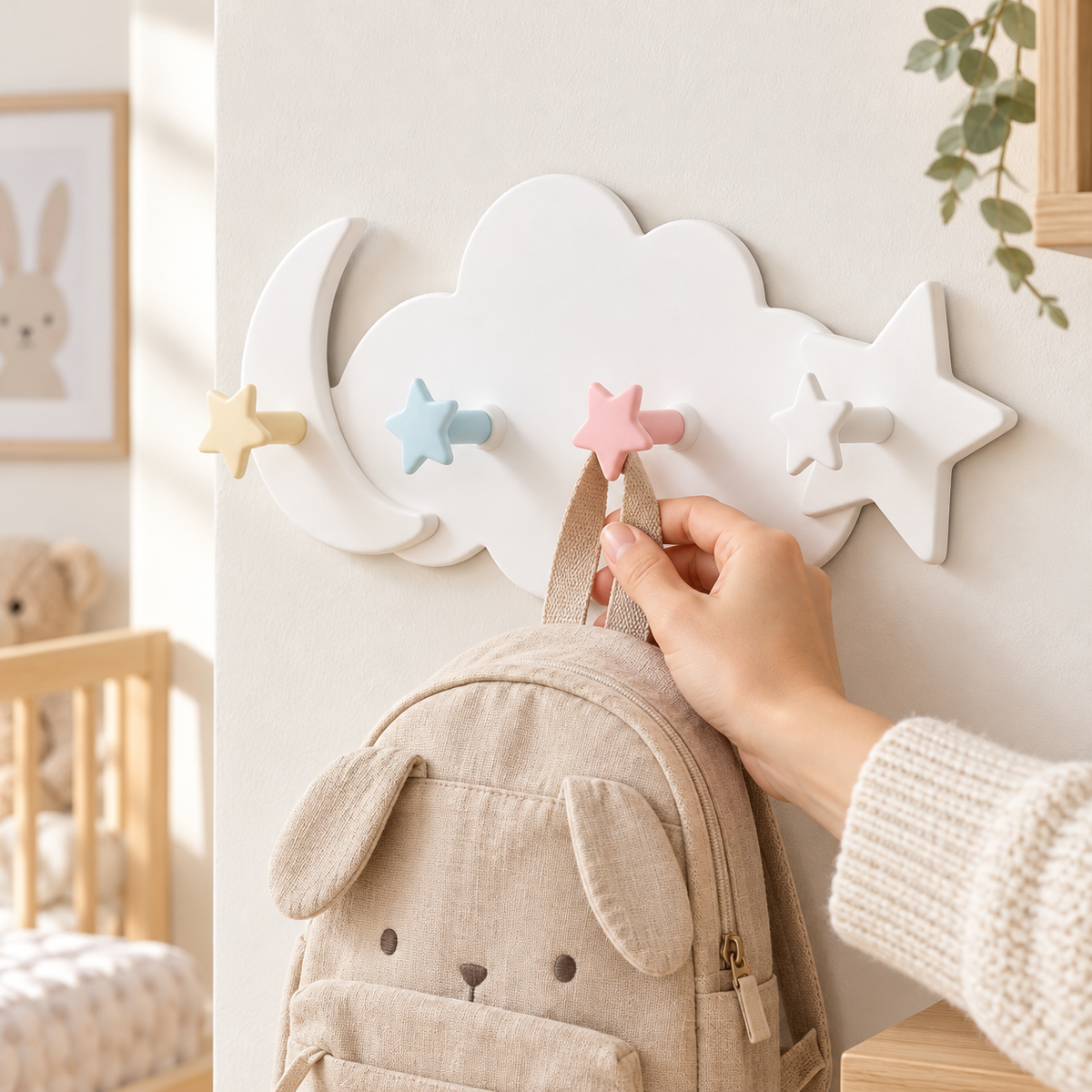 Crochets adhésifs nuage Kawaii – vue 3